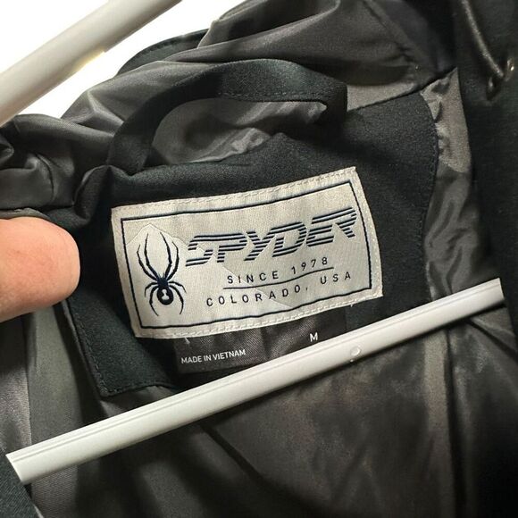 New Spyder Black Bromont Puffer Jacket M - Picture 8 of 11